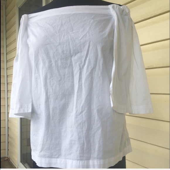 Banana Republic off the shoulder cape sleeve top - Picture 1 of 7